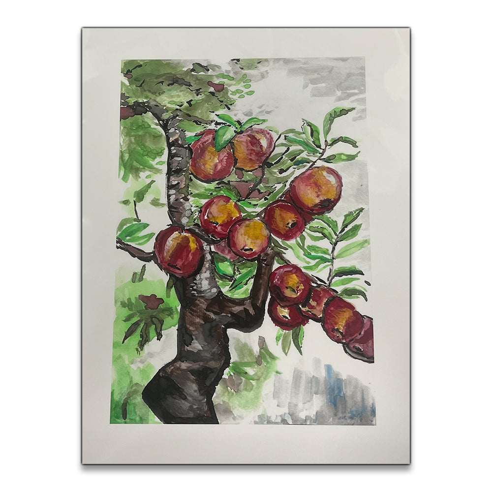 Apple Tree Watercolor Print